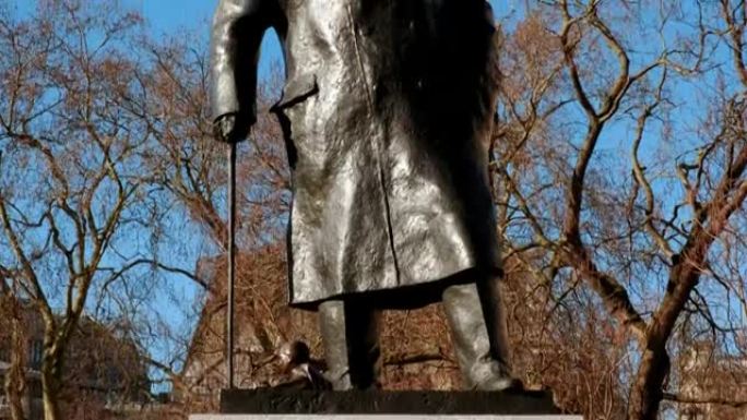温斯顿丘吉尔雕像，伦敦，英国，英国