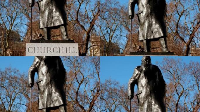 温斯顿丘吉尔雕像，伦敦，英国，英国