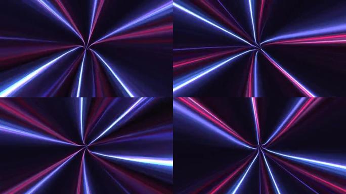 飞越太空抽象彩色紫罗兰色隧道。速度，时间旅行门户，虫洞概念