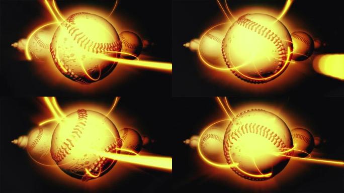 棒球球的抽象背景