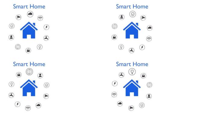 智能家居概念动画，遥控器