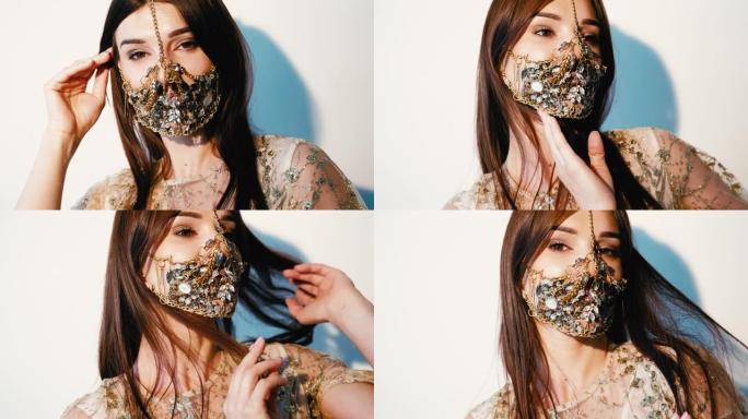 2019冠状病毒病时尚炫派对迎新年