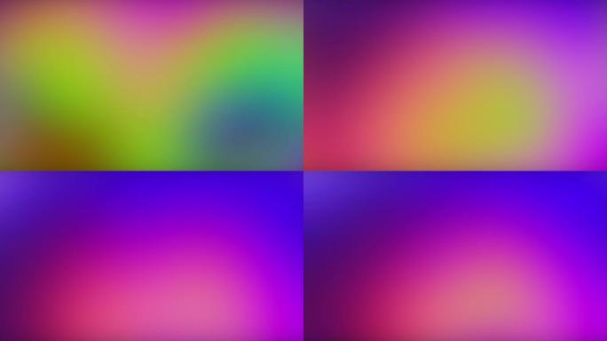 模糊颜色渐变霓虹灯背景绿色