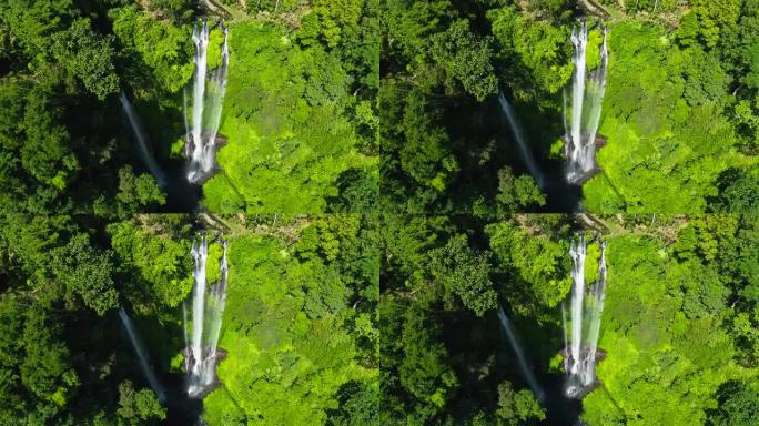 Sekumpul瀑布指的是七个大瀑布的鸟瞰图
