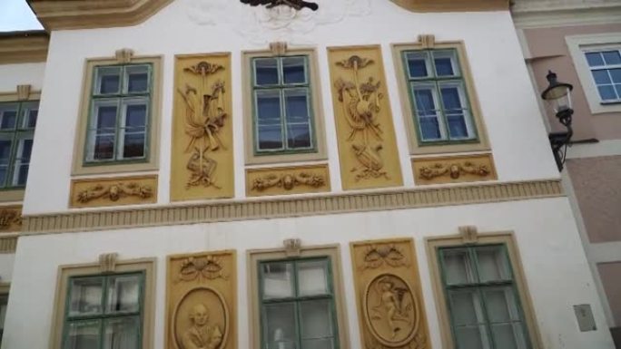 奥地利梅尔克的奥地利君主制历史悠久的邮政局大楼