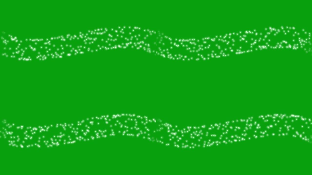魔管绿屏运动图形粒子通道圆柱形