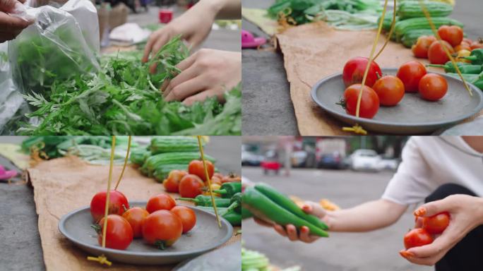 家庭主妇 买菜 做饭