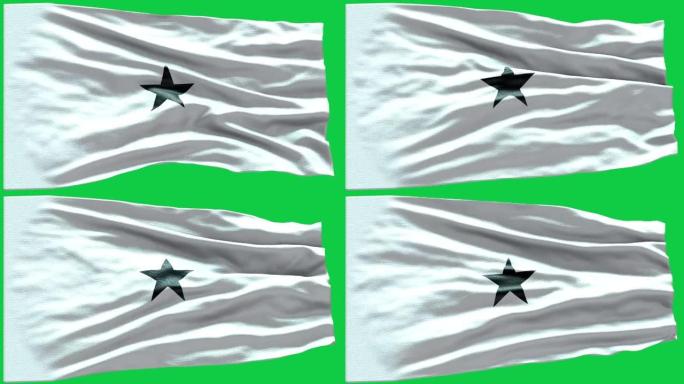 4k高度详细的加纳国旗-加纳国旗高细节-加纳国旗波模式可循环元素
