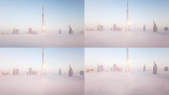 迪拜雾-哈利法塔和市中心
