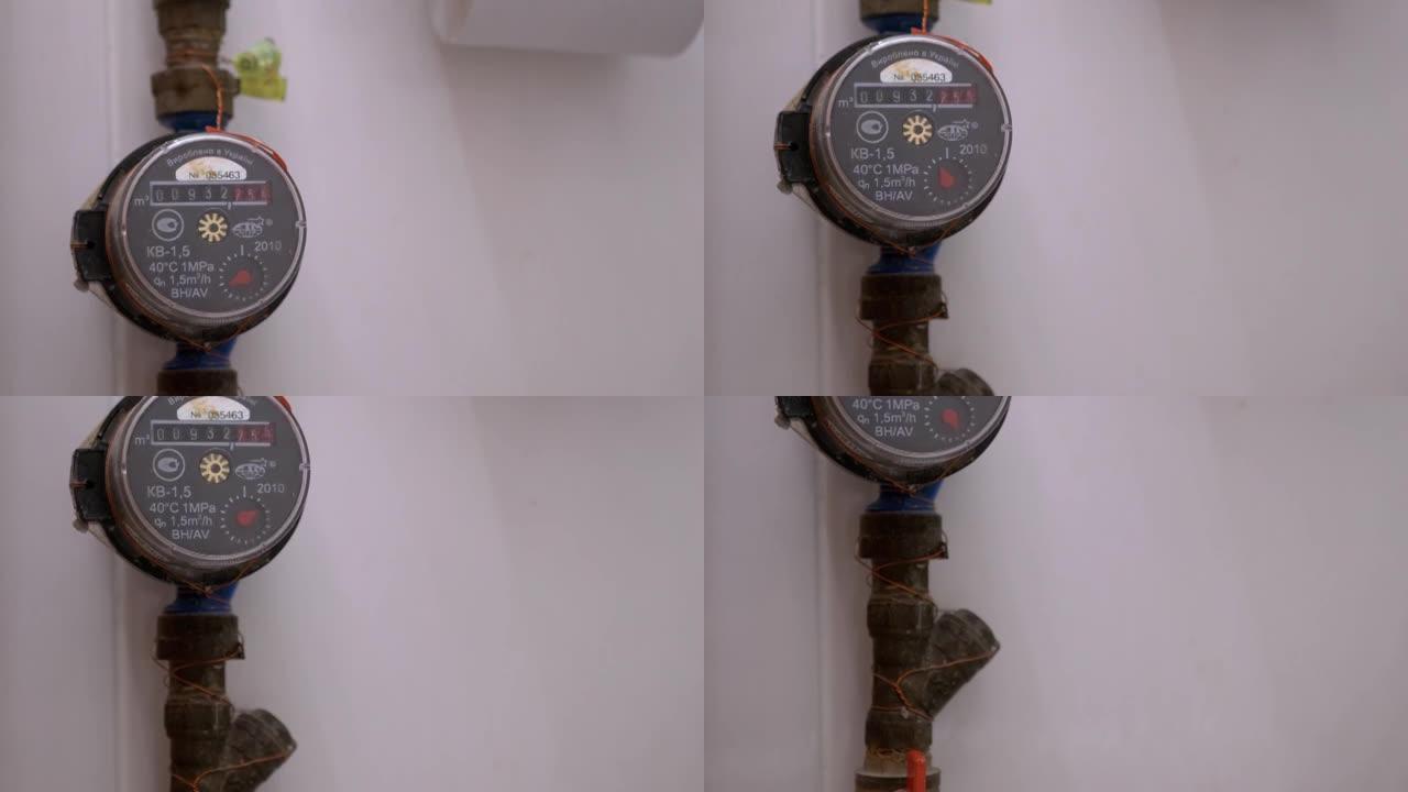 水表，用于管道安装中使用的测量仪器。4K
