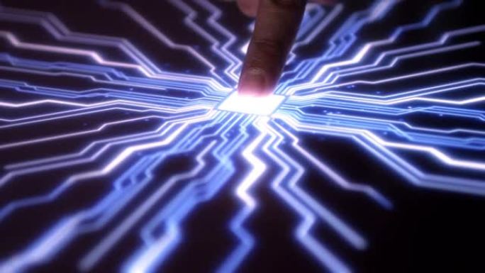 人类手指用指纹技术打开超级电脑