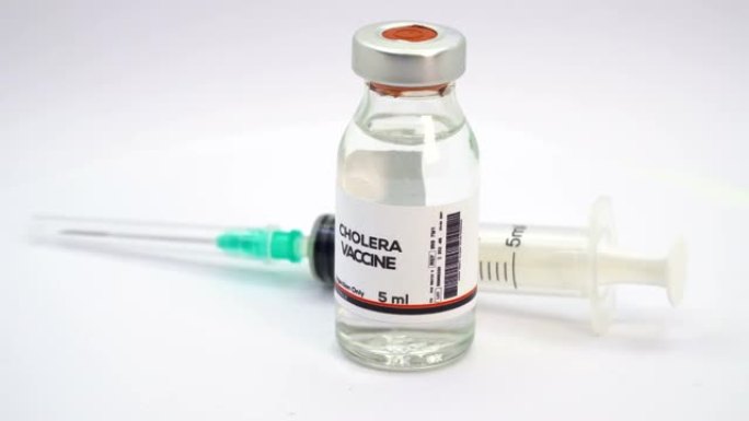 霍乱疫苗和注射器