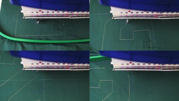 制服上的第二个自动机器刺绣