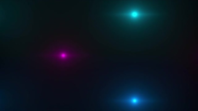 黑暗中的线性颜色灯。计算机生成的背景3d渲染