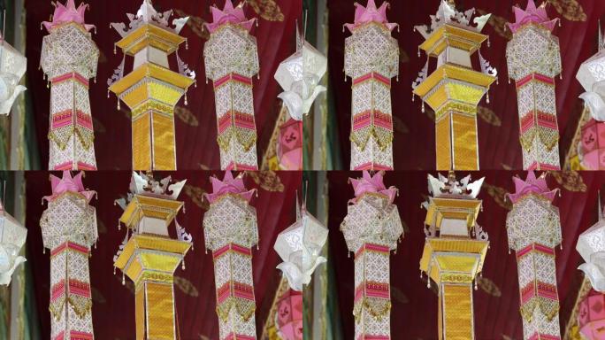 美丽多彩的传统泰式北方风格纸灯笼