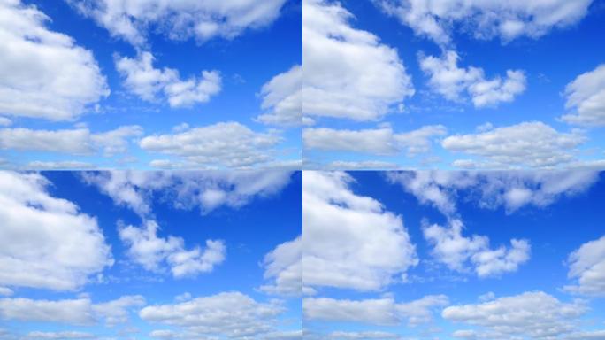 晴朗天空的风景微风晨曦