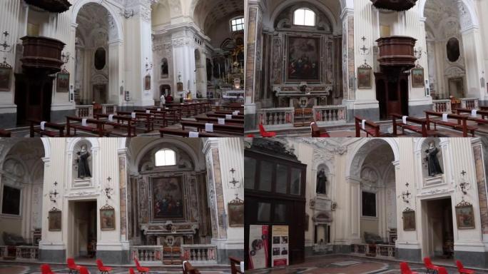 那不勒斯-圣阿戈斯蒂诺·德格里·斯卡尔齐教堂内部概述
