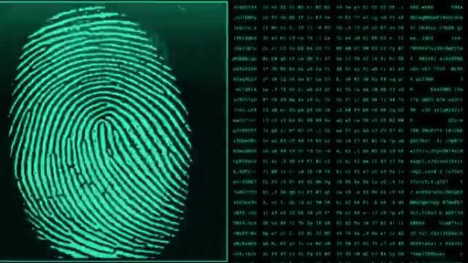 生物指纹扫描仪将扫描的指纹与个人的加密信息进行比较-可循环。