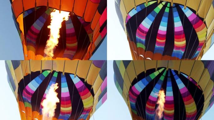 消防鼓风机为热气球充气