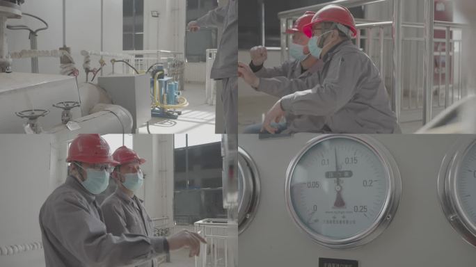 工人电力系统检查检修 发电厂工人4K