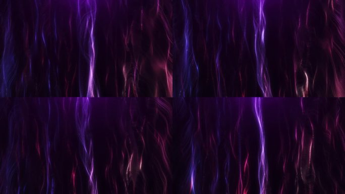 紫色粒子丝带旋转特效