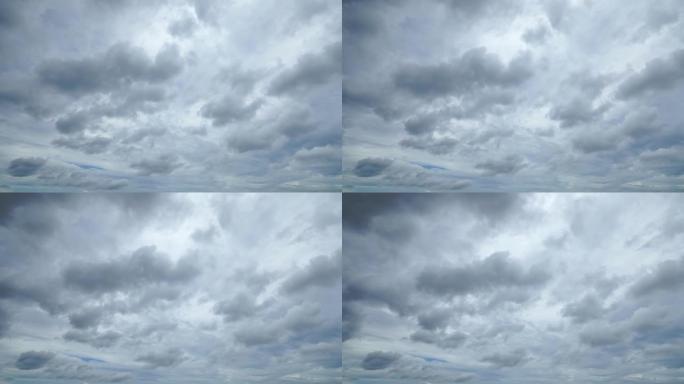 多云天空的景观乌云雨前乌云密布