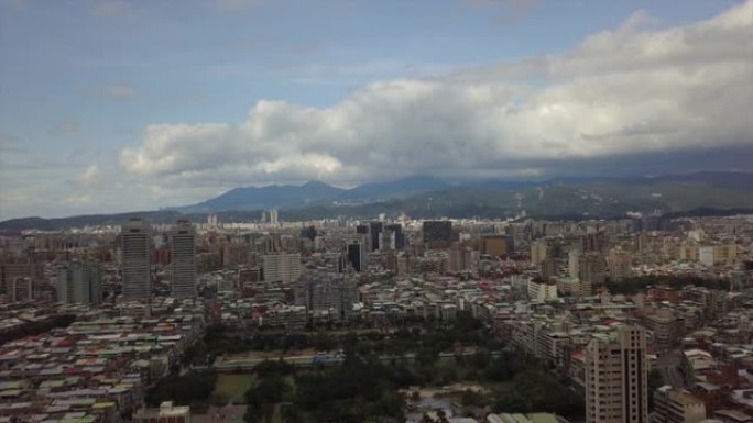 台湾晴天台北市景空中全景4k