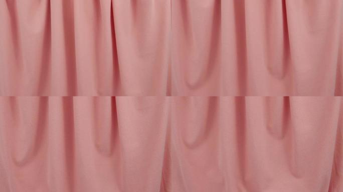 淡粉色丝绒面料披着柔软的褶