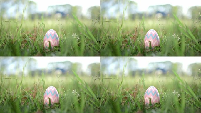 复活节彩蛋藏在草丛中寻找复活节彩蛋。