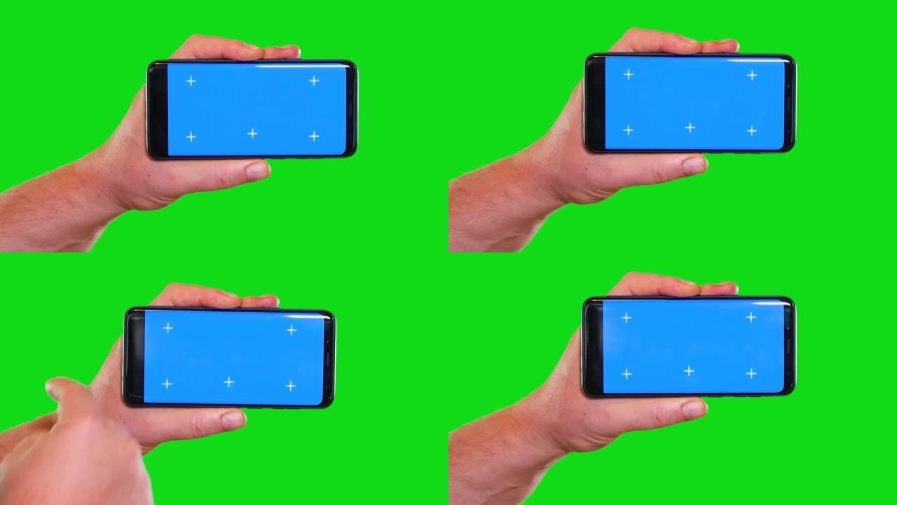 手机或智能手机蓝屏模板