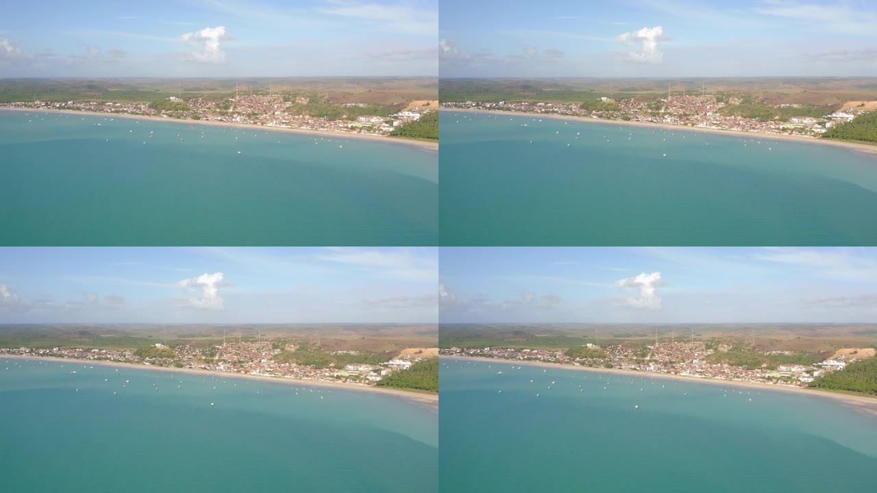 巴西阿拉戈斯马拉戈吉海滩鸟瞰图