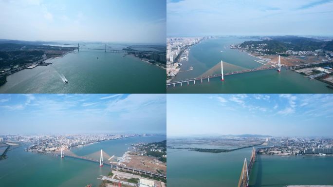 汕头礐石大桥航拍镜头