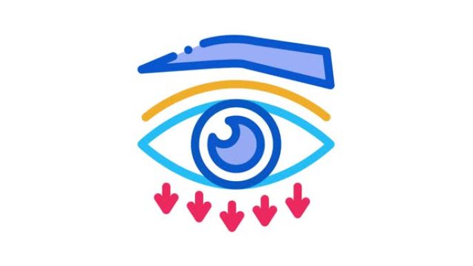 眼睑手术健康图标动画