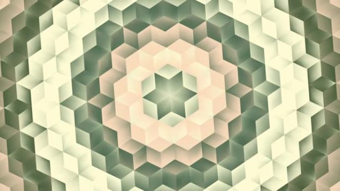 多色菱形元素旋转的抽象几何镶嵌