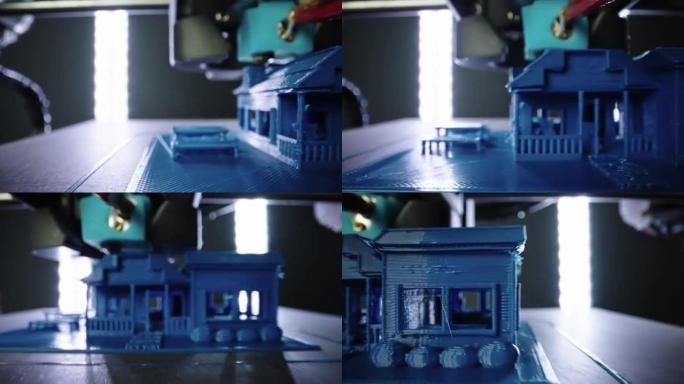 3d打印机打印蓝屋的宏滑块镜头