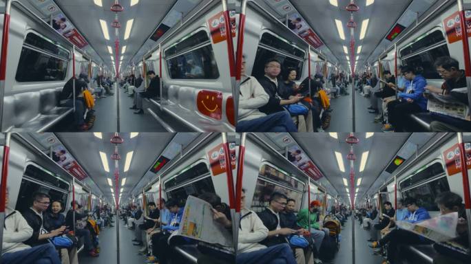 香港地铁人流延时摄影2