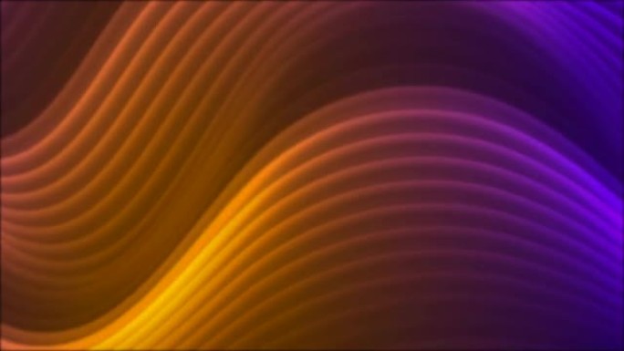 橙色紫色发光霓虹灯波抽象运动设计