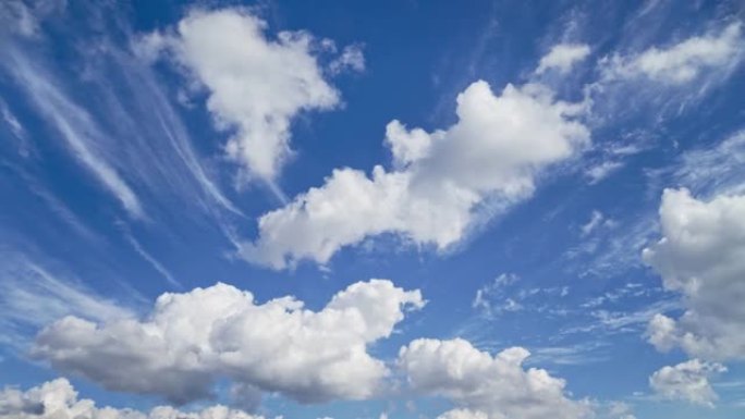 天气主题: 白天天空中云演化的热带气候时间流逝