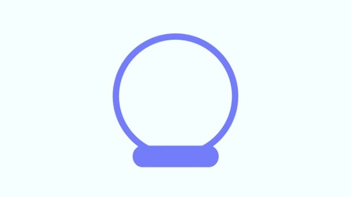 圆形蓝色框架循环动画