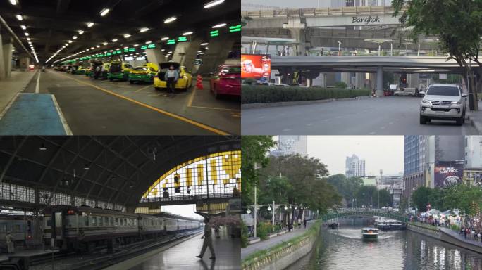泰国曼谷的交通4K高清视频