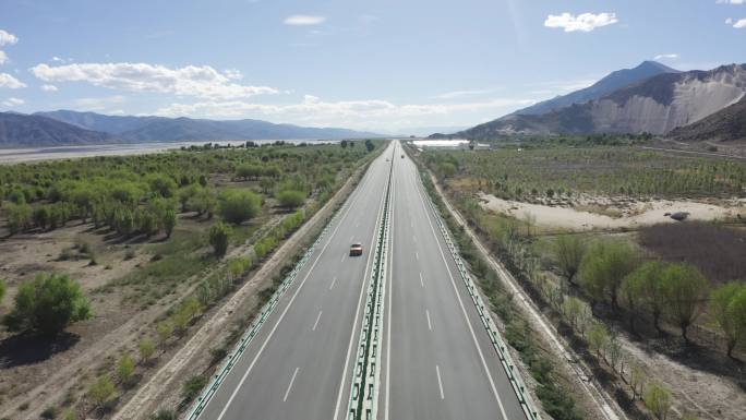 西藏高速公路 山南治沙防沙 泽桑公路