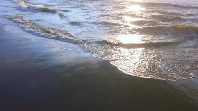 海上日落海边海水海滩沙滩