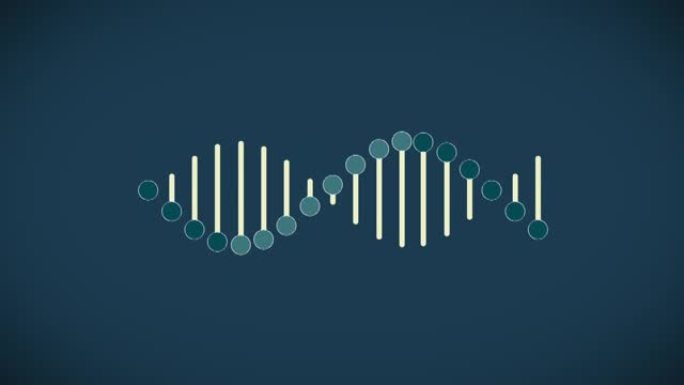基因DNA和RNA结构绿屏股票视频