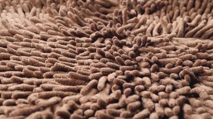 宏观棕色微纤维地毯