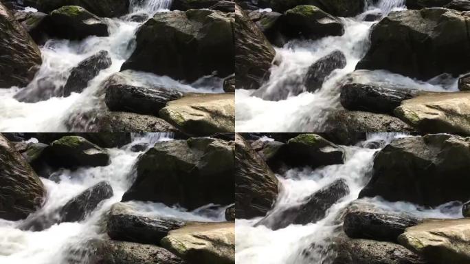 泰国南部森林中的纯淡水瀑布
