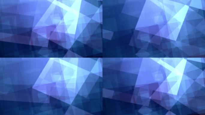 4k蓝色抽象背景与正方形
