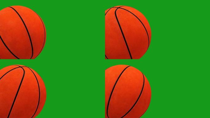 旋转篮球绿屏运动图形