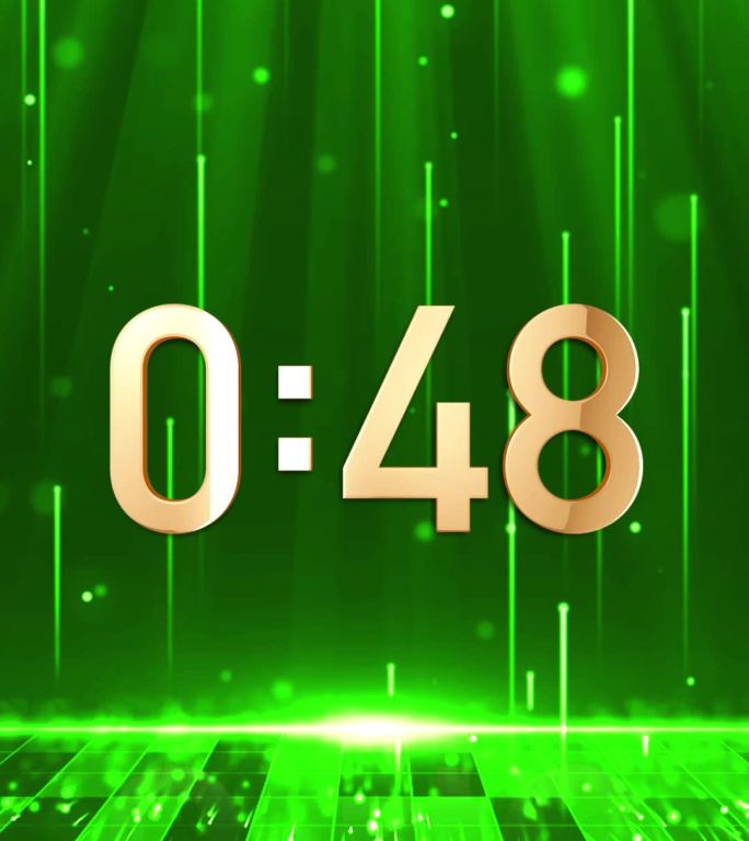 高端绿色2分钟液晶正数顺数计时竖屏
