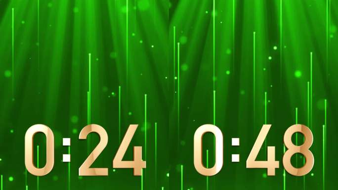 高端绿色2分钟液晶正数顺数计时竖屏