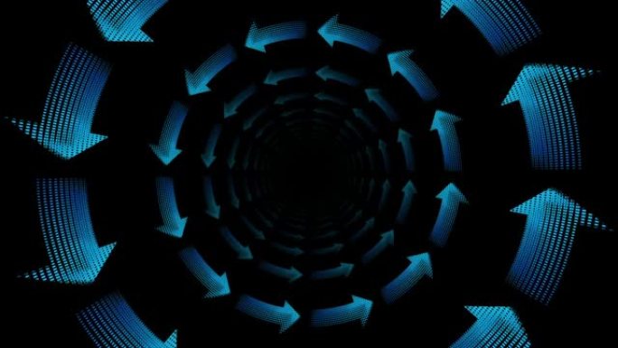 催眠箭头隧道动画背景